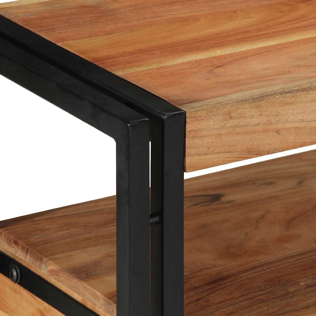 vidaXL Τραπέζι κονσόλας Καφέ 120 x 33 x 75 εκ Στερεό Ξύλο Ακακίας