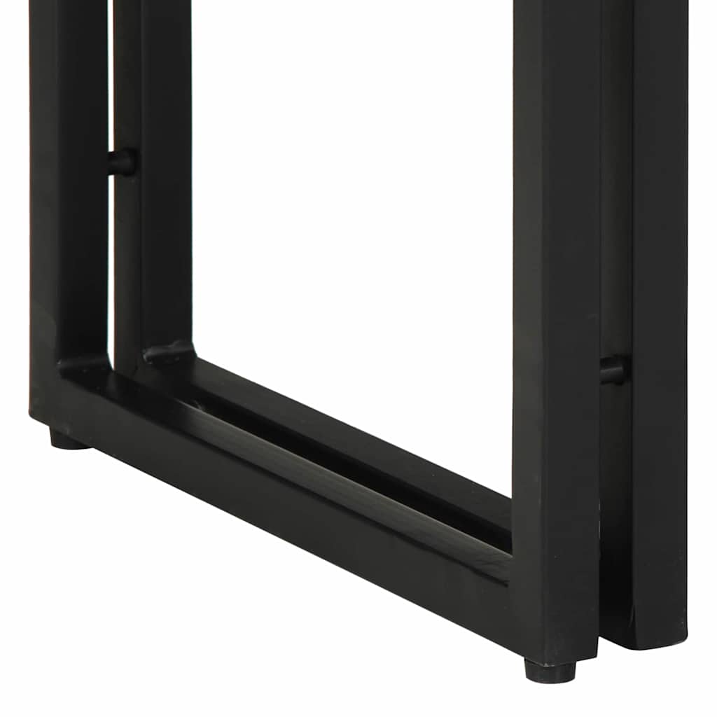 vidaXL Τραπέζι κονσόλας με ράφι 90 x 33 x 75 εκ Στερεό Ανακτηθέν Ξύλο
