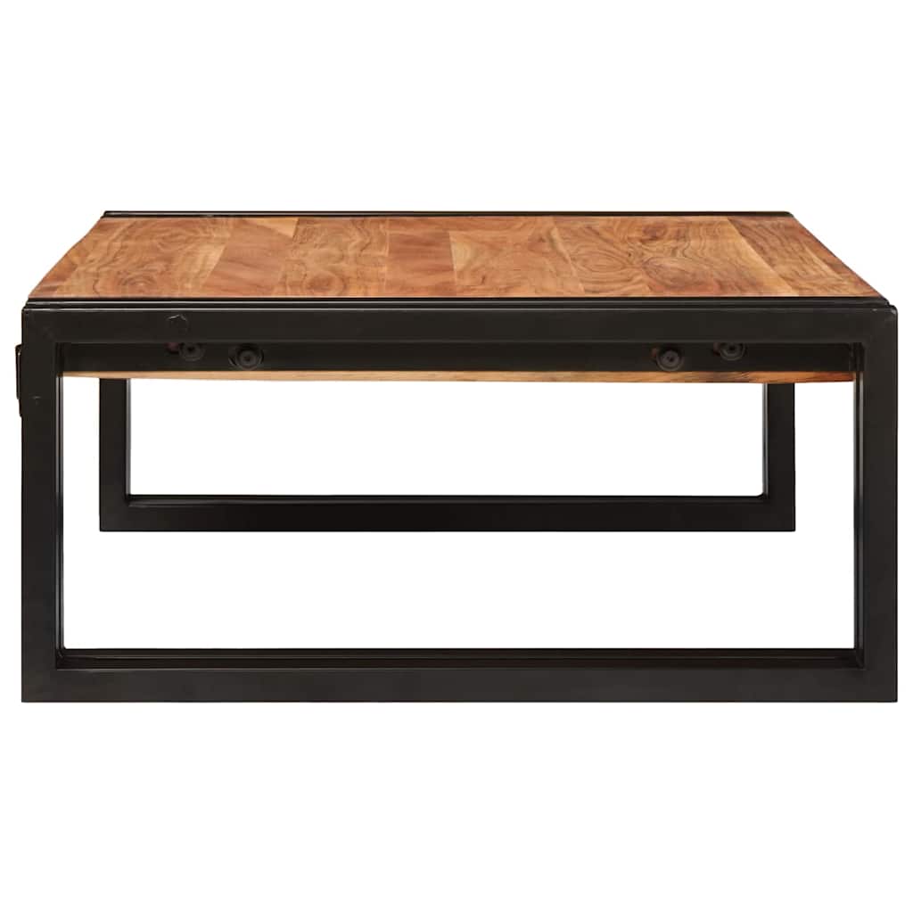 vidaXL Ράφι μπάνιου 65 x 50 x 23 εκ Μασίφ ξύλο μάνγκο και σίδερο