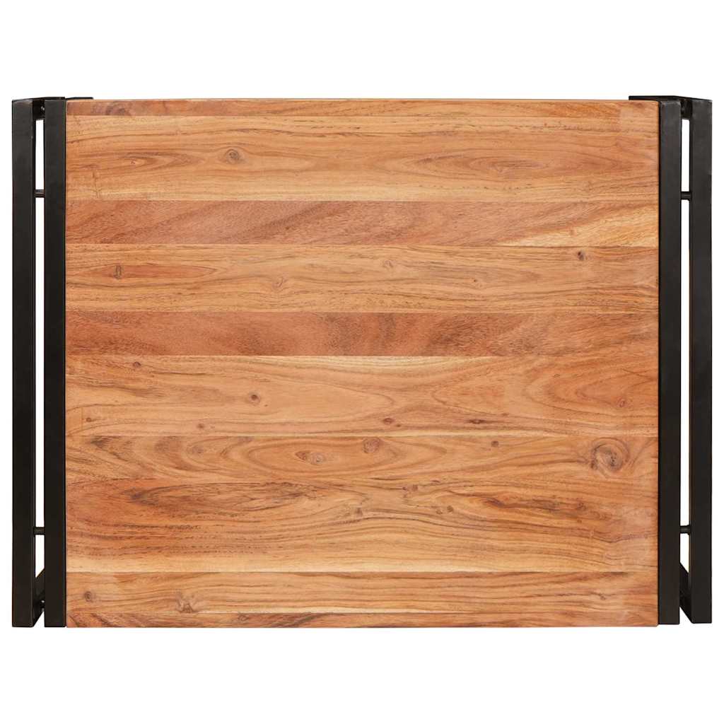 vidaXL Ράφι μπάνιου 65 x 50 x 23 εκ Μασίφ ξύλο μάνγκο και σίδερο