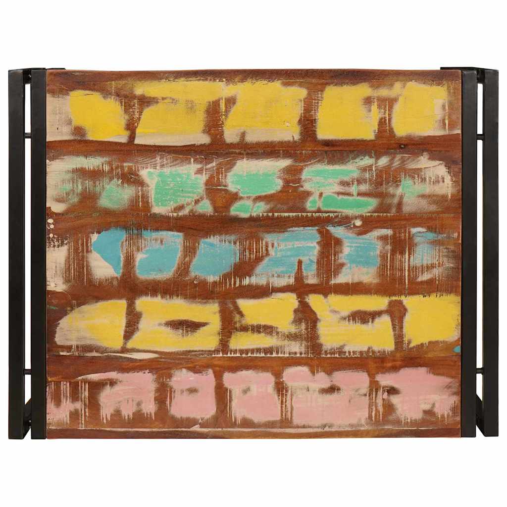 vidaXL Ράφι μπάνιου 65 x 50 x 23 εκ Μασίφ ξύλο μάνγκο και σίδερο