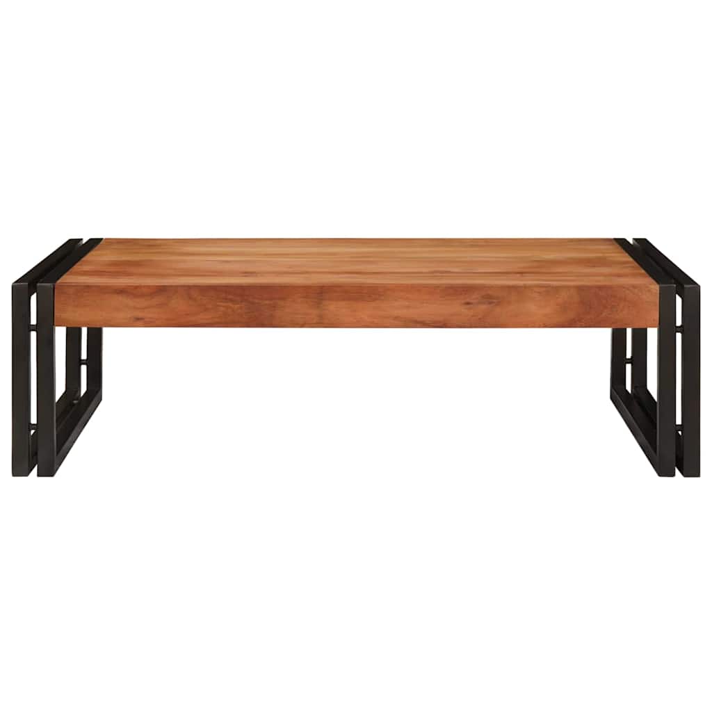 vidaXL Ράφι μπάνιου 80 x 50 x 23 εκ Μασίφ ξύλο μάνγκο και σίδερο