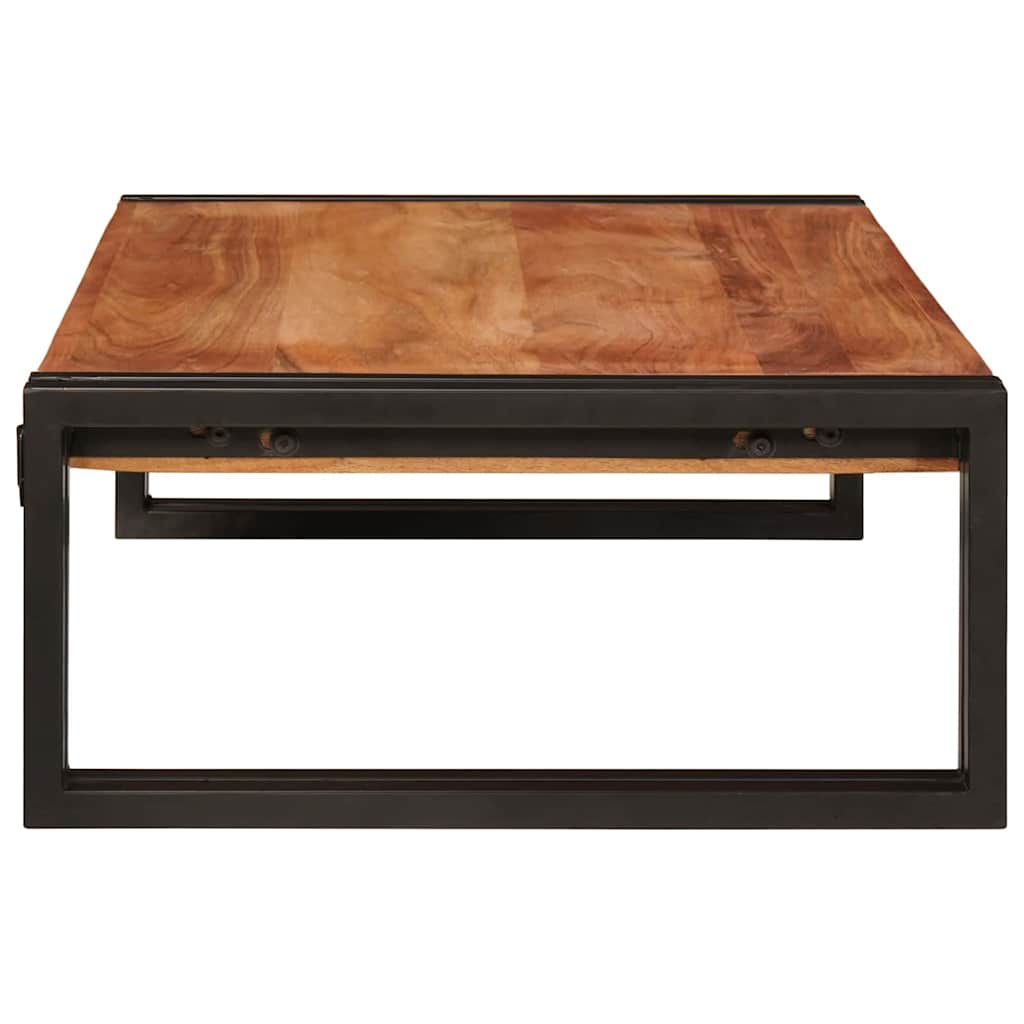 vidaXL Ράφι μπάνιου 80 x 50 x 23 εκ Μασίφ ξύλο μάνγκο και σίδερο