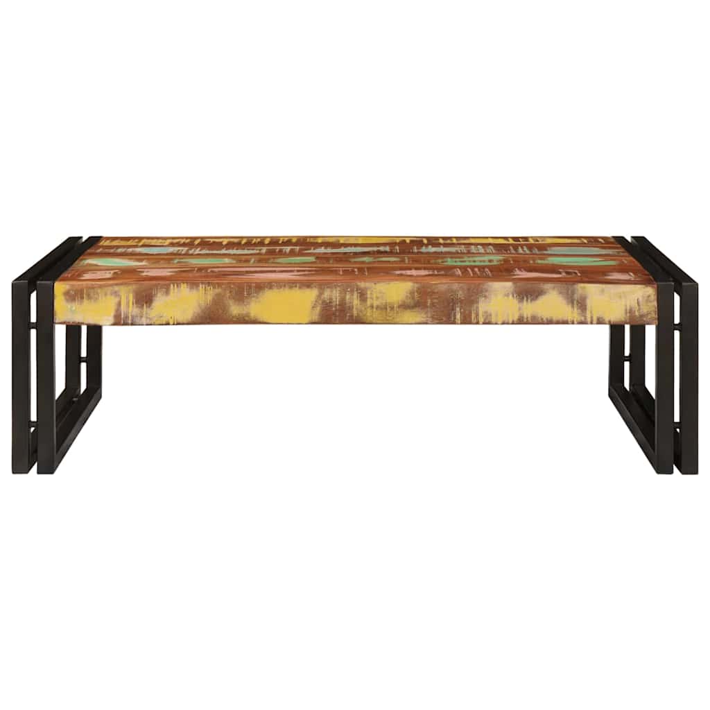 vidaXL Ράφι μπάνιου 80 x 50 x 23 εκ Μασίφ ξύλο μάνγκο και σίδερο