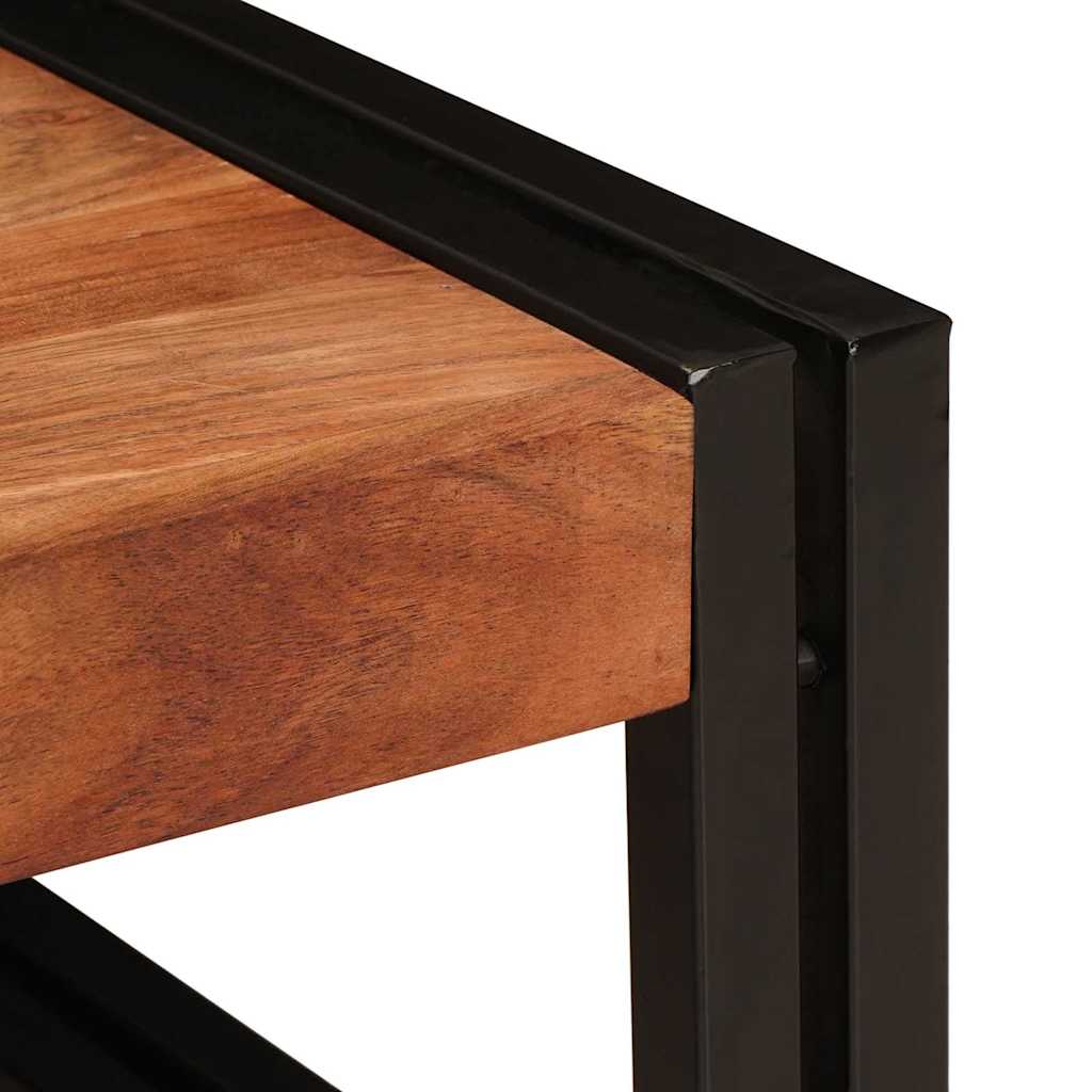 vidaXL Ράφι μπάνιου 100 x 50 x 23 εκ. Μασίφ ξύλο μάνγκο και σίδερο