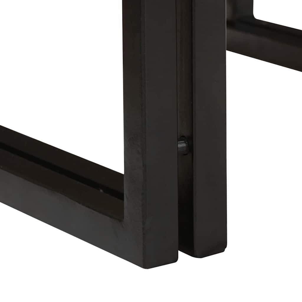 vidaXL Ράφι μπάνιου 100 x 50 x 23 εκ. Μασίφ ξύλο μάνγκο και σίδερο