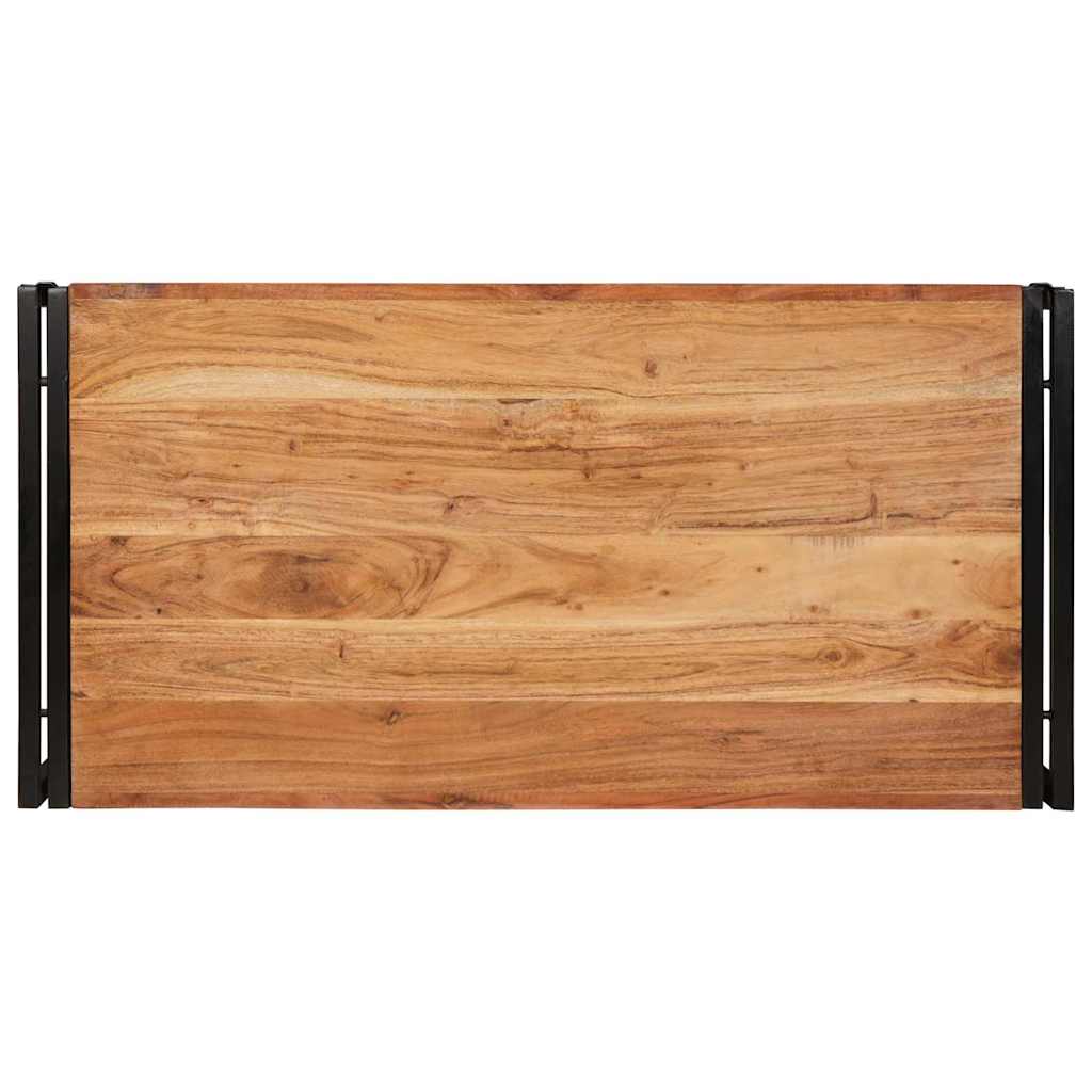 vidaXL Ράφι μπάνιου 100 x 50 x 23 εκ. Μασίφ ξύλο μάνγκο και σίδερο