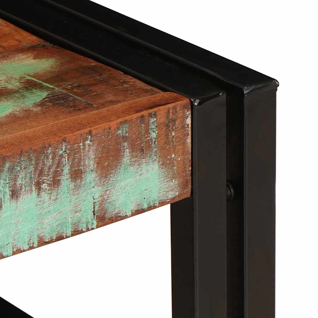 vidaXL Ράφι μπάνιου 100 x 50 x 23 εκ. Μασίφ ξύλο μάνγκο και σίδερο