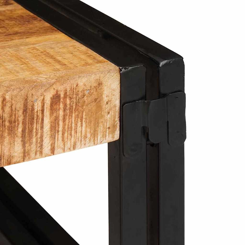 vidaXL Ράφι μπάνιου 120 x 50 x 23 εκ. Μασίφ ξύλο μάνγκο και σίδερο