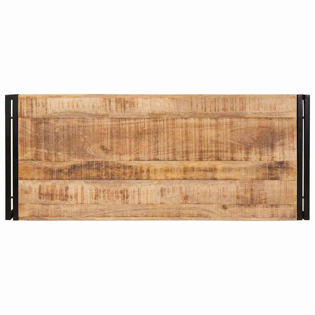 vidaXL Ράφι μπάνιου 120 x 50 x 23 εκ. Μασίφ ξύλο μάνγκο και σίδερο