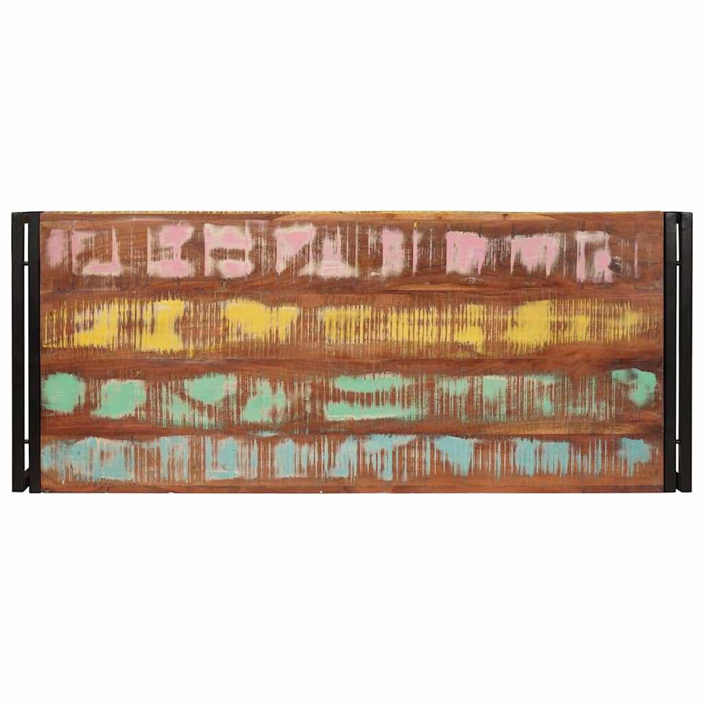 vidaXL Ράφι μπάνιου 120 x 50 x 23 εκ. Μασίφ ξύλο μάνγκο και σίδερο