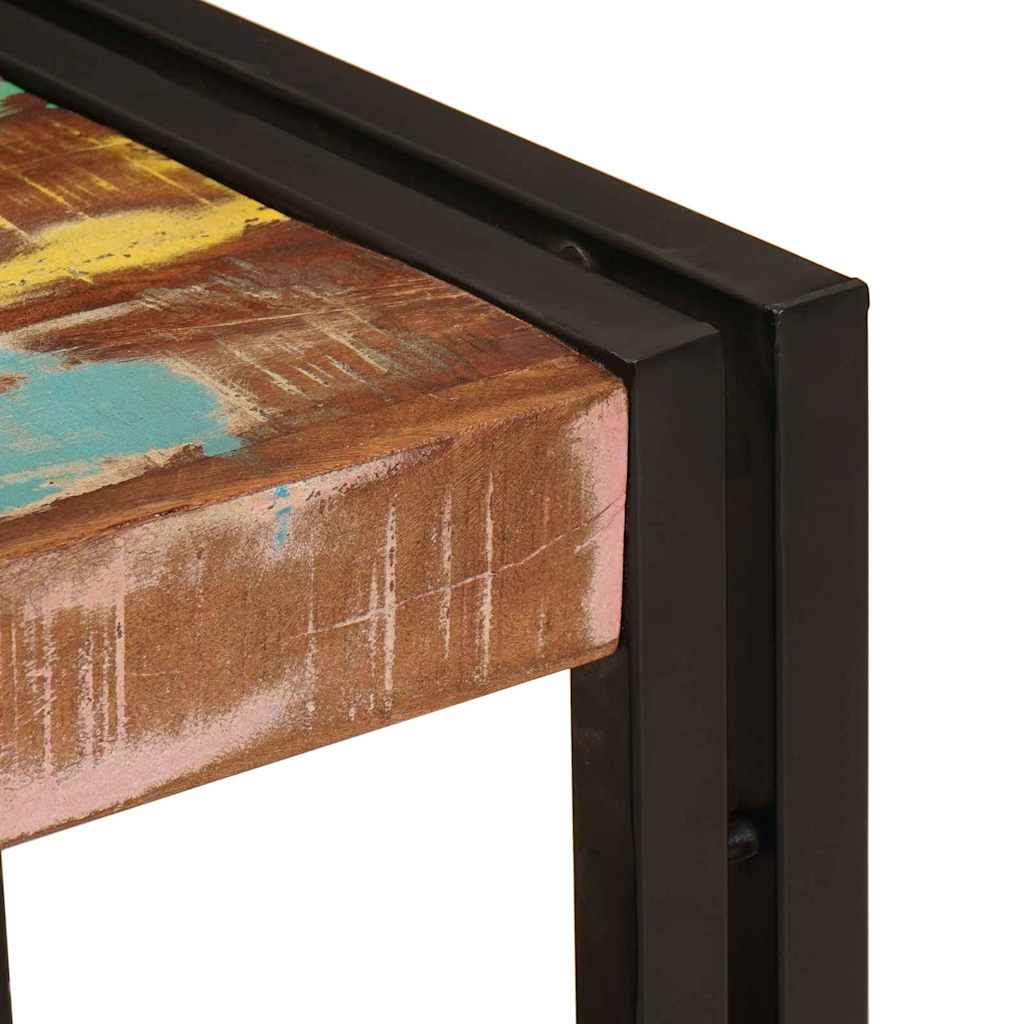 vidaXL Ντουλάπι νιπτήρα μπάνιου Μασίφ ανακυκλωμένο ξύλο και Σίδερο