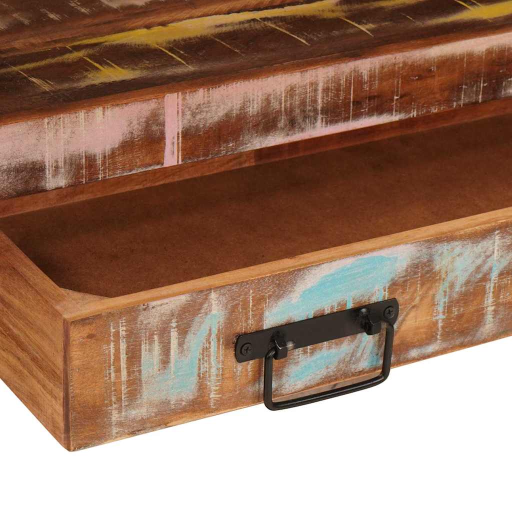 vidaXL Ντουλάπι νιπτήρα μπάνιου Μασίφ ανακυκλωμένο ξύλο και Σίδερο