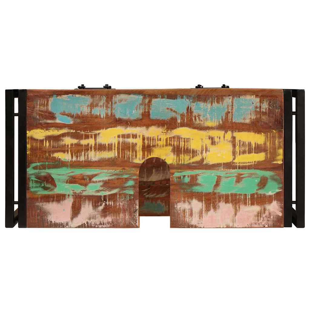 vidaXL Ντουλάπι νιπτήρα μπάνιου Μασίφ ανακυκλωμένο ξύλο και Σίδερο