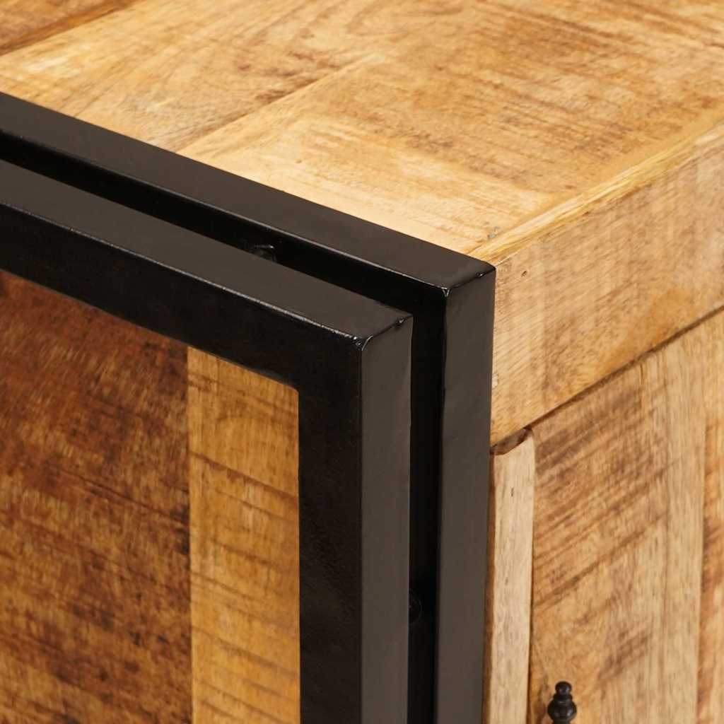 vidaXL Κομοδίνο Καφέ 38 x 33 x 58 εκ. Στέρεο τραχύ ξύλο μάνγκο