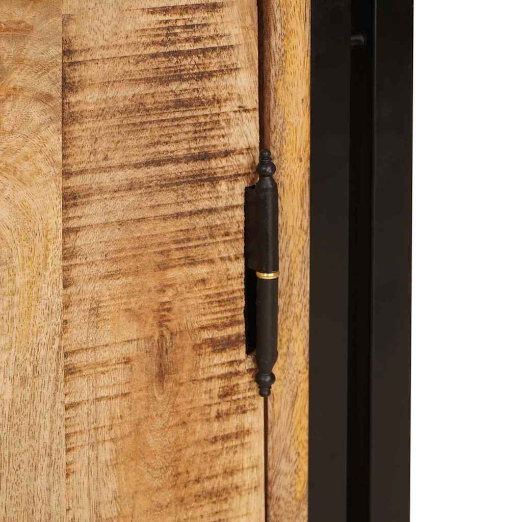 vidaXL Κομοδίνο Καφέ 38 x 33 x 58 εκ. Στέρεο τραχύ ξύλο μάνγκο