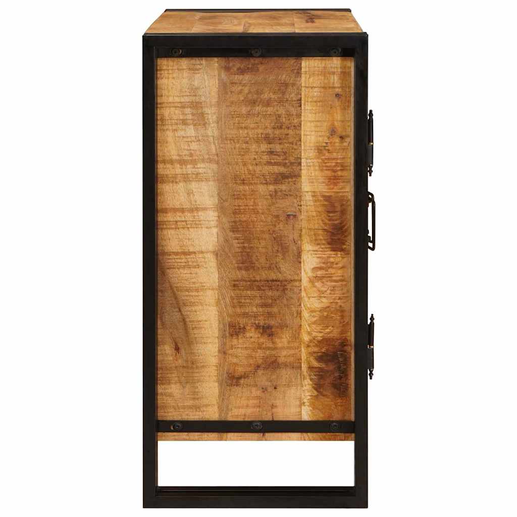 vidaXL Κομοδίνο Καφέ 38 x 33 x 58 εκ. Στέρεο τραχύ ξύλο μάνγκο