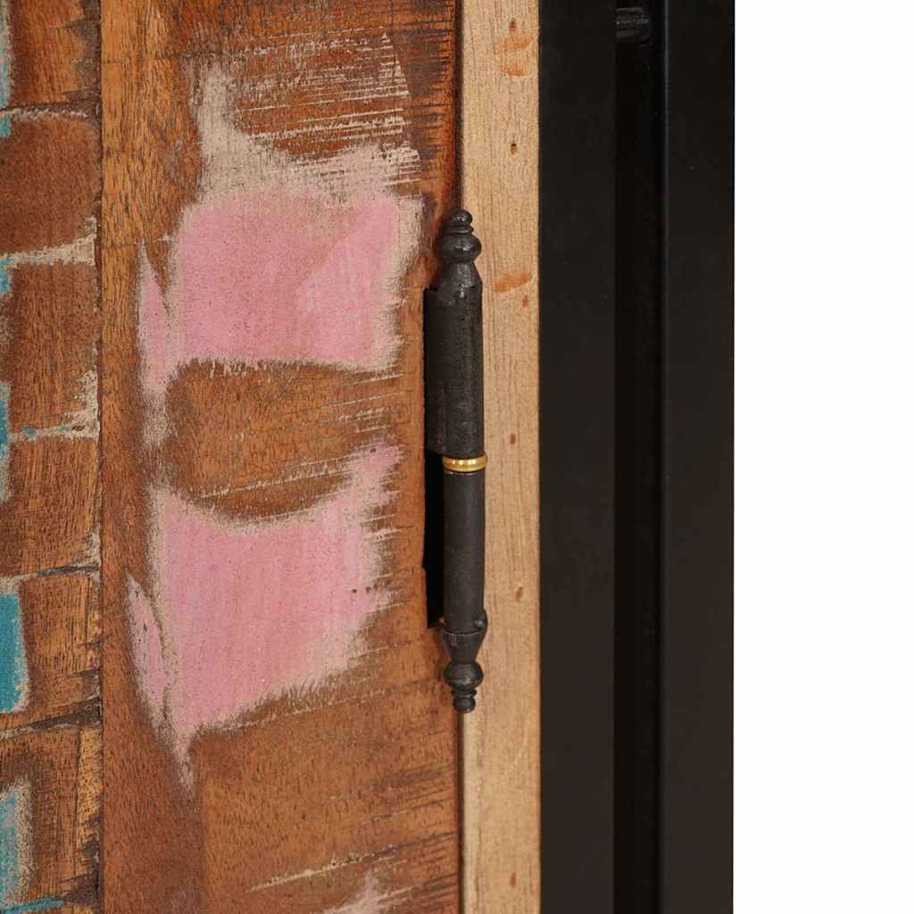 vidaXL Κομοδίνο Πολύχρωμο 38 x 33 x 58 εκ. Μασίφ ανακυκλωμένο ξύλο