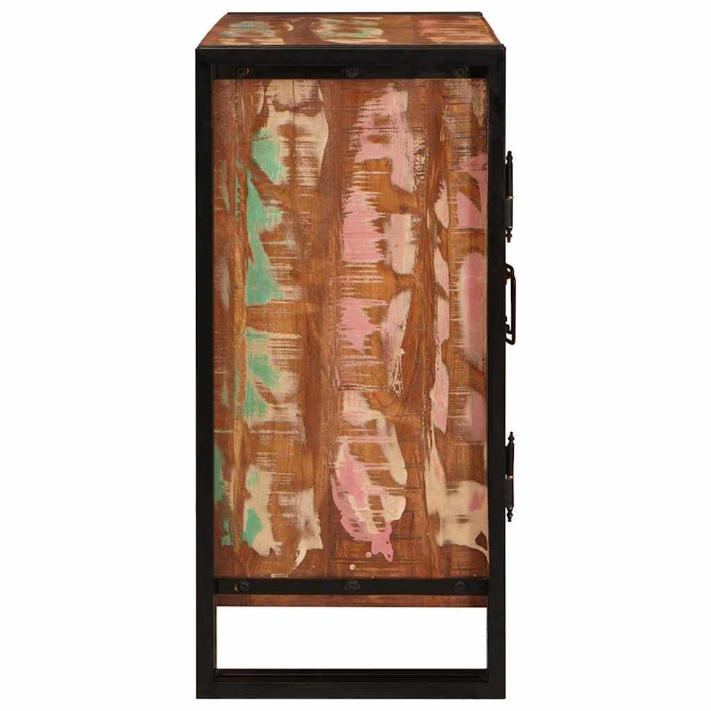 vidaXL Κομοδίνο Πολύχρωμο 38 x 33 x 58 εκ. Μασίφ ανακυκλωμένο ξύλο