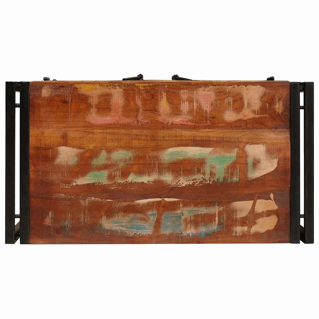 vidaXL Κομοδίνο Πολύχρωμο 38 x 33 x 58 εκ. Μασίφ ανακυκλωμένο ξύλο