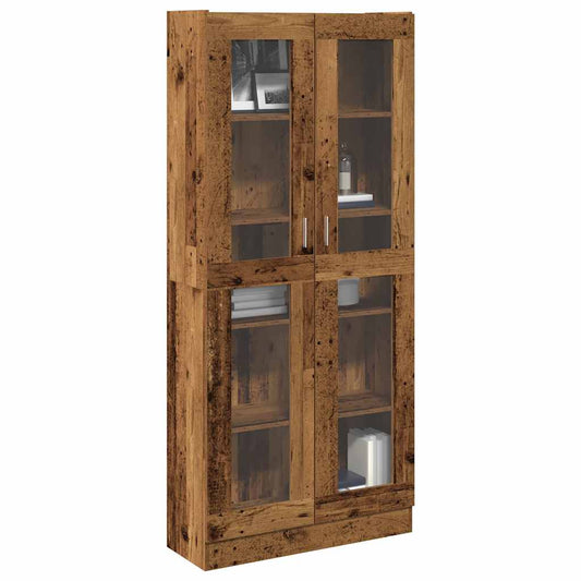 vidaXL Ντουλάπι Όψη Παλαιού Ξύλου 82,5x30,5x185 εκ. Επεξεργασμένο Ξύλο