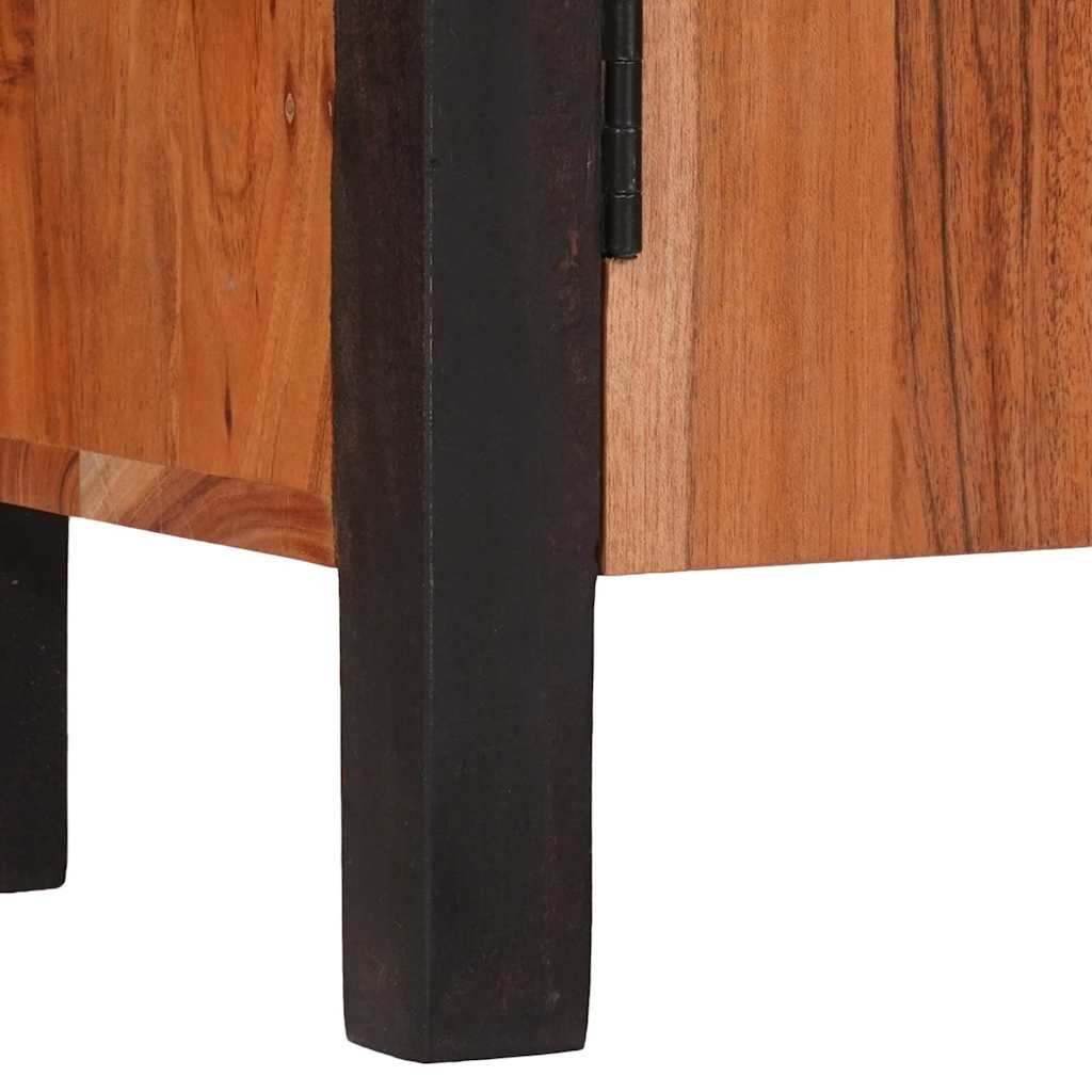 vidaXL Πλαϊνό γραφείο 3 pcs Καφέ 55 x 30 x 75 εκ Στερεό Ξύλο Ακακίας