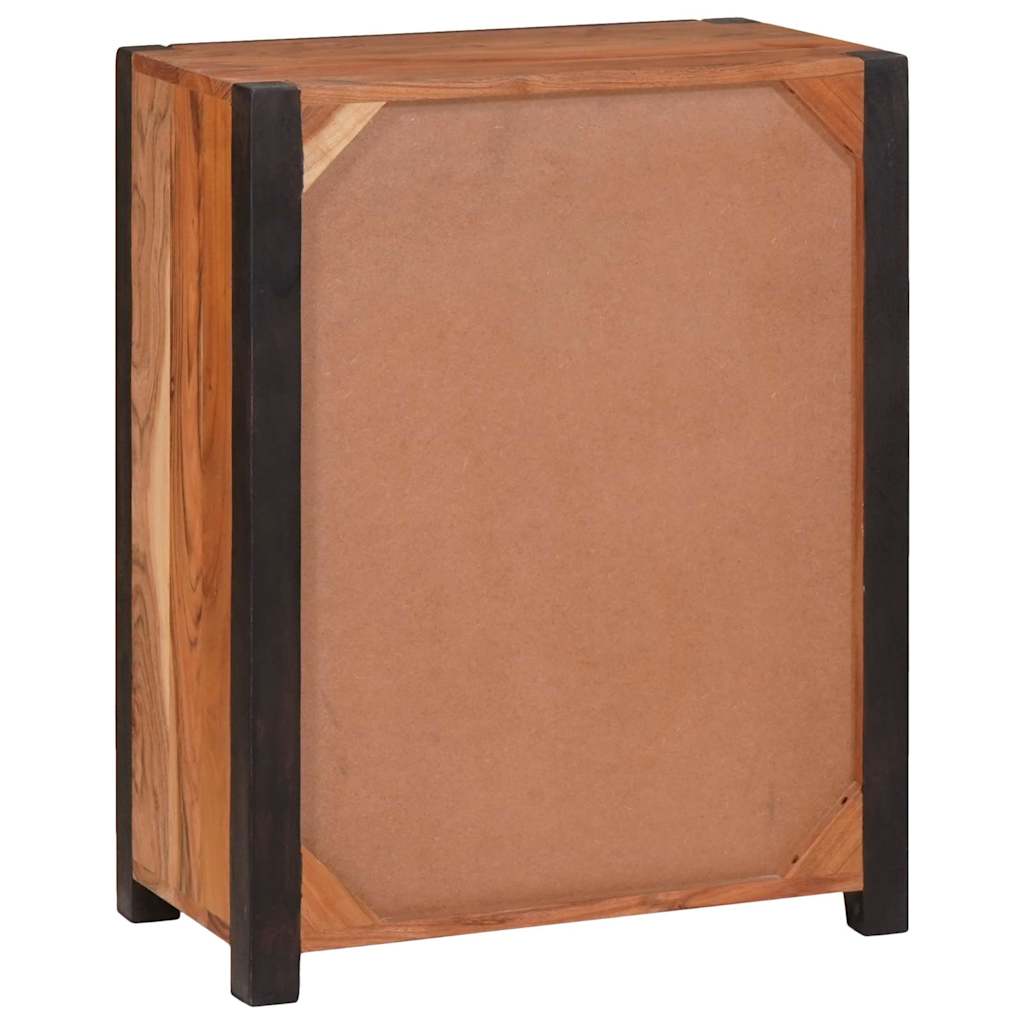 vidaXL Πλαϊνό γραφείο 2 pcs Καφέ 110 x 30 x 75 εκ Μασίφ ξύλο ακακίας