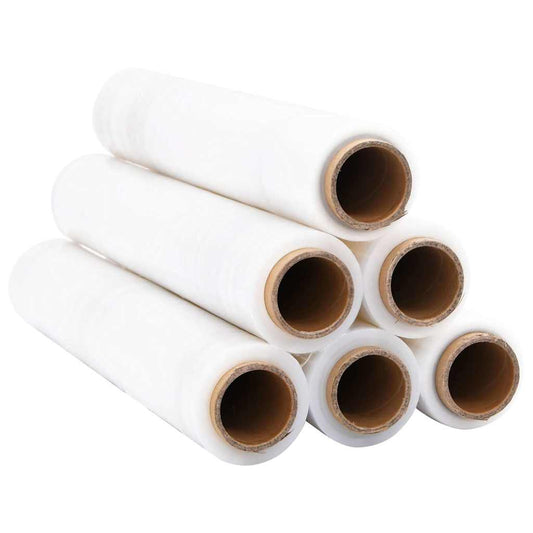 vidaXL Stretch Film 6 τεμάχια Διαφανές 30 μm 50 cm x 150 m