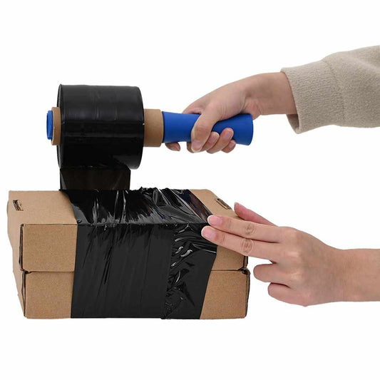 vidaXL Stretch Films 10 τεμάχια Μαύρο 23 μm 10 cm x 300 m