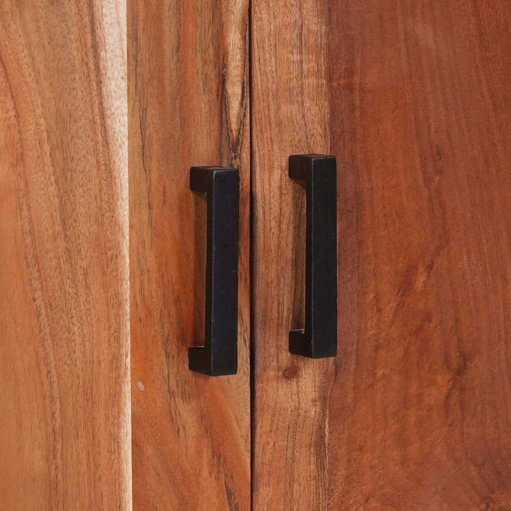 vidaXL Πλαϊνό γραφείο Καφέ 70 x 30 x 75 εκ Μασίφ ξύλο ακακίας