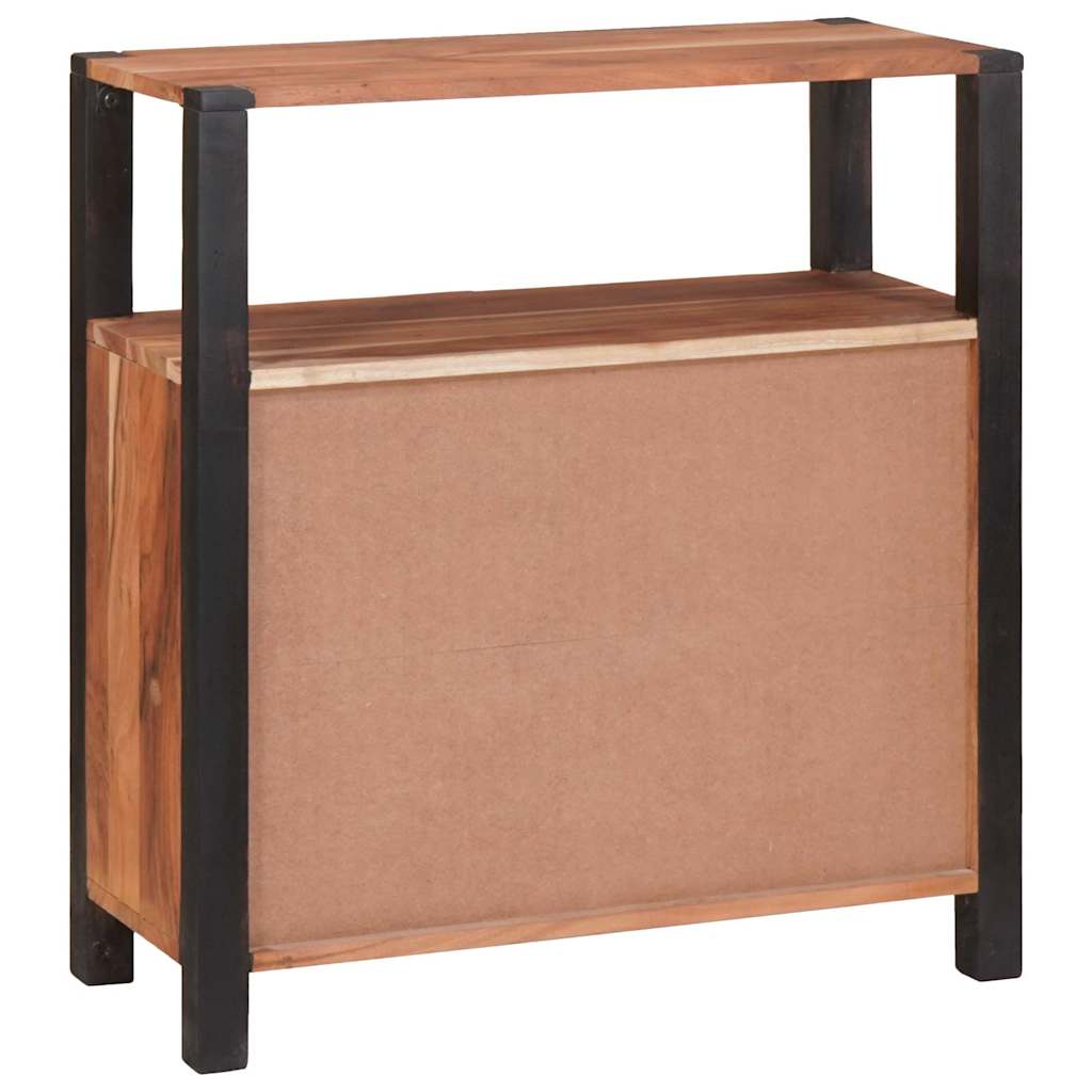 vidaXL Πλαϊνό γραφείο Καφέ 70 x 30 x 75 εκ Μασίφ ξύλο ακακίας