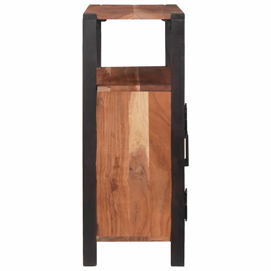 vidaXL Πλαϊνό γραφείο Καφέ 70 x 30 x 75 εκ Μασίφ ξύλο ακακίας