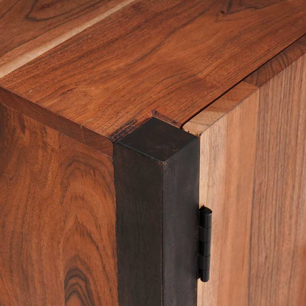 vidaXL Πλαϊνό γραφείο Καφέ 55 x 30 x 75 εκ Στερεό Ξύλο Ακακίας