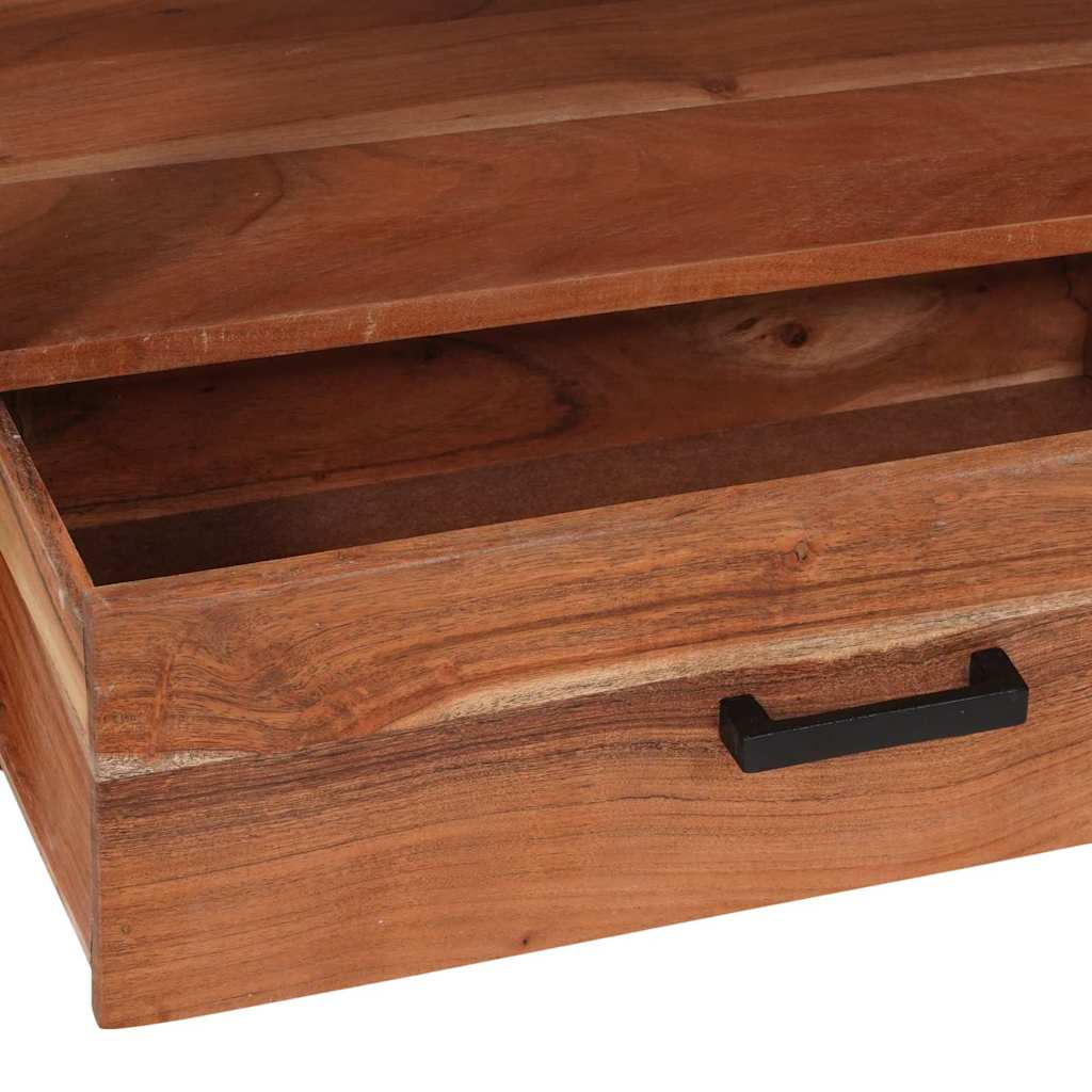 vidaXL Ντουλάπι TV με συρτάρι Καφέ 110 x 30 x 40 cm Μασίφ ξύλο ακακίας