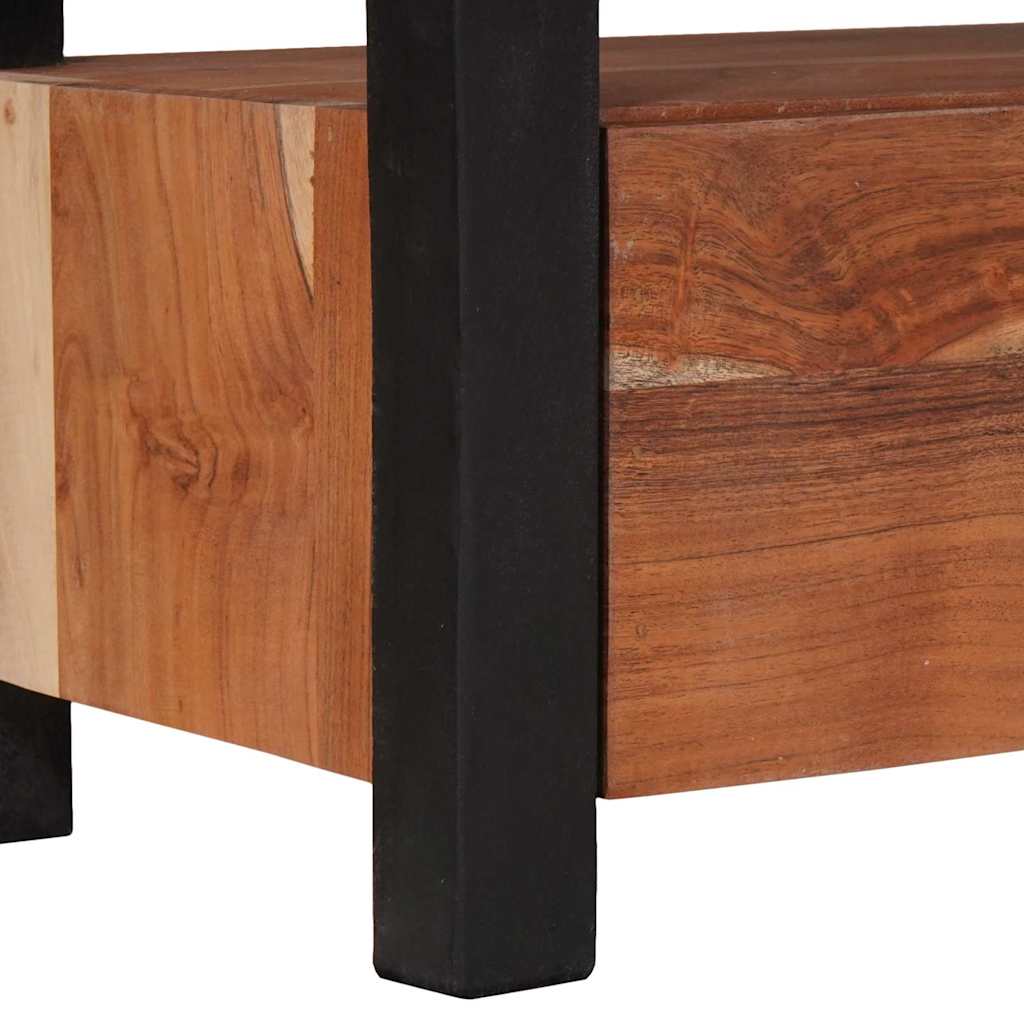 vidaXL Ντουλάπι TV με συρτάρι Καφέ 110 x 30 x 40 cm Μασίφ ξύλο ακακίας
