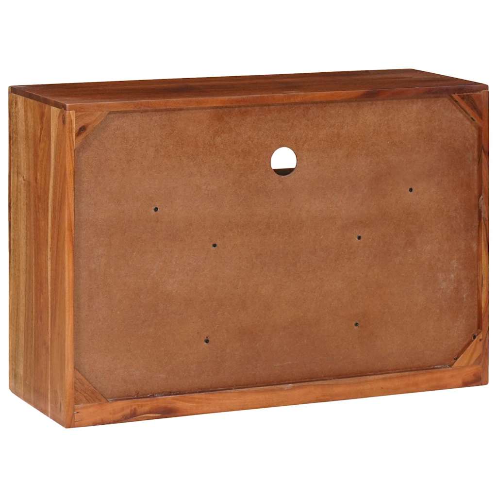 vidaXL Πλαϊνό γραφείο Καφέ 80 x 30 x 55 εκ Μασίφ ξύλο ακακίας