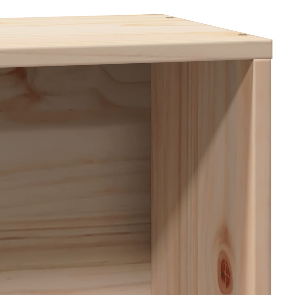 vidaXL Κρεβάτι Βιβλιοθήκη Χωρίς Στρώμα 90x200 εκ Μασίφ Ξύλο Πεύκου