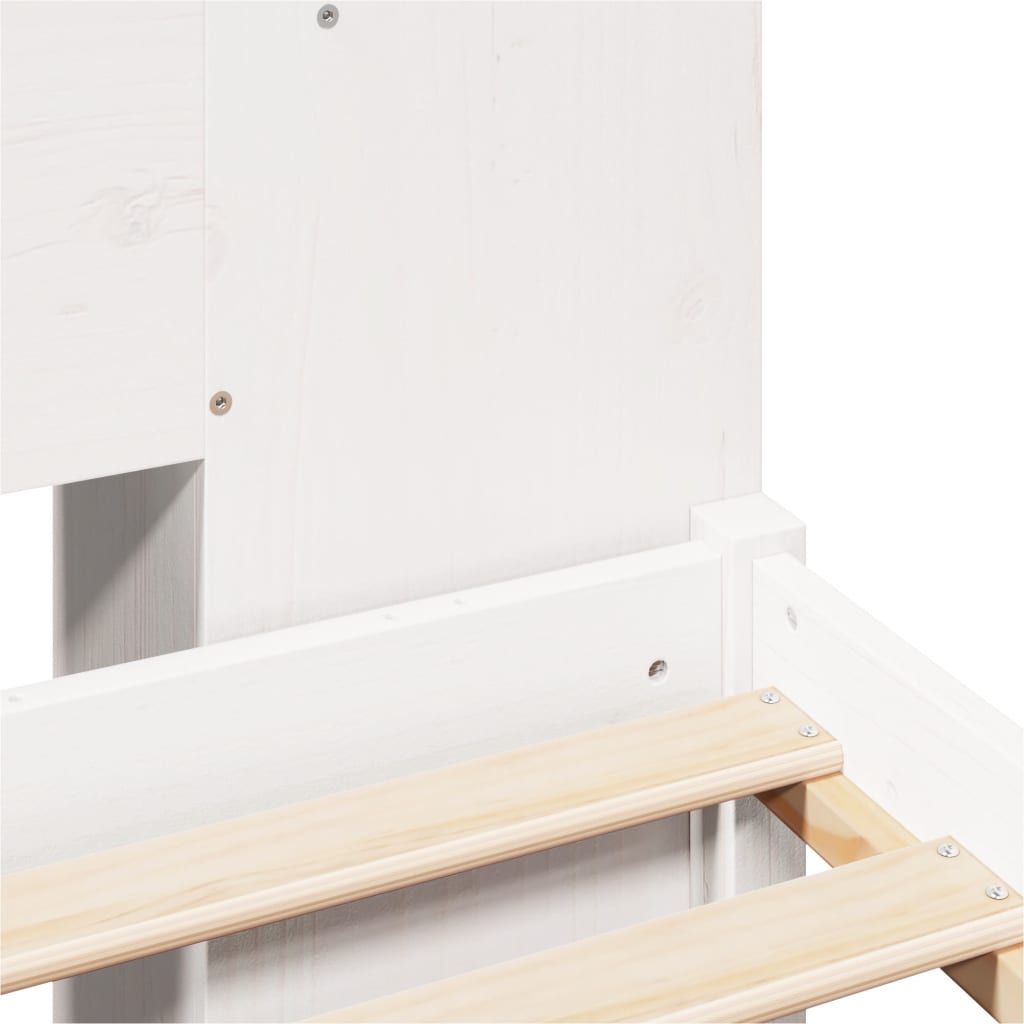 vidaXL Κρεβάτι Βιβλιοθήκη Χωρίς Στρώμα 120x200 εκ Μασίφ Ξύλο Πεύκο