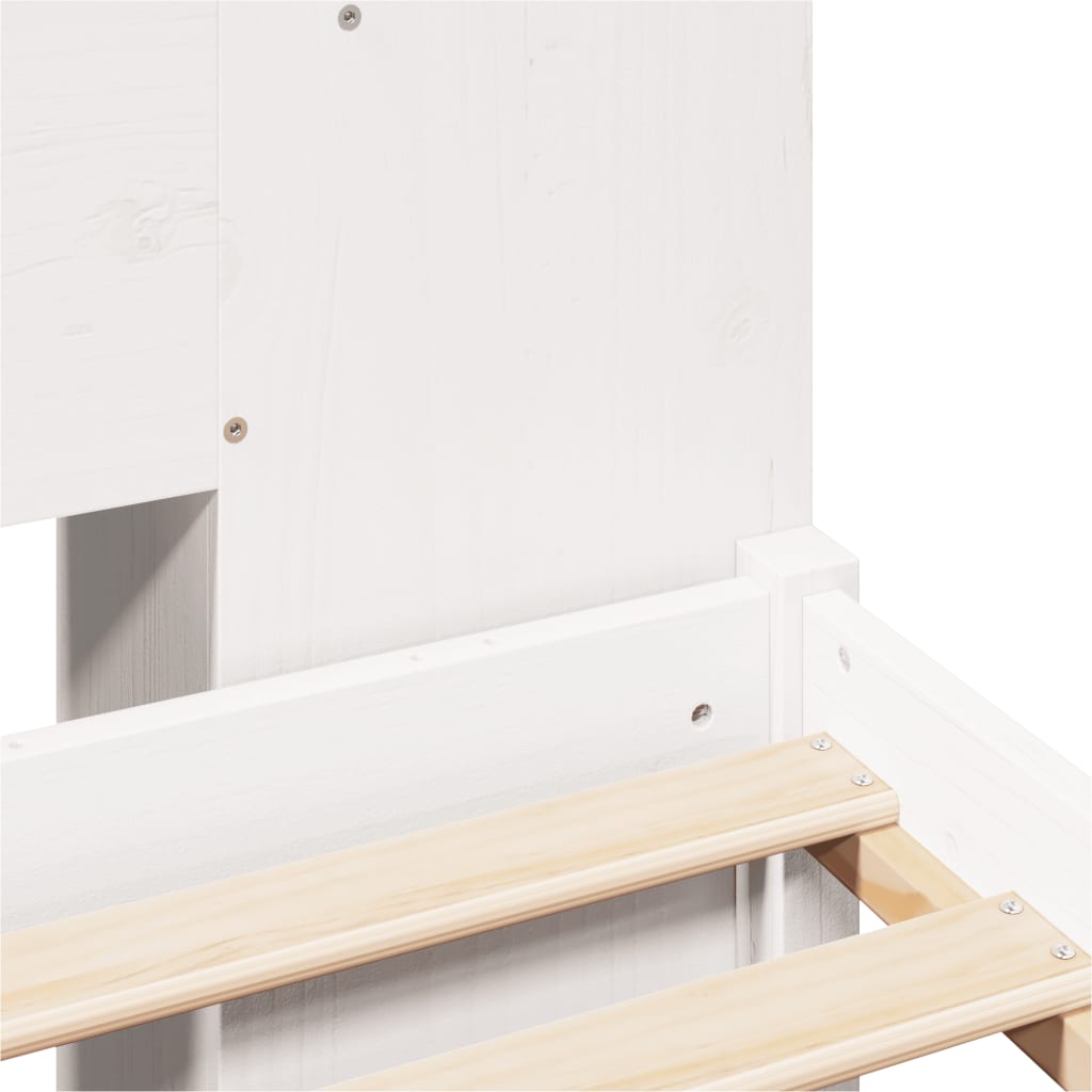 vidaXL Κρεβάτι Βιβλιοθήκη Χωρίς Στρώμα 160x200 εκ Μασίφ Ξύλο Πεύκου