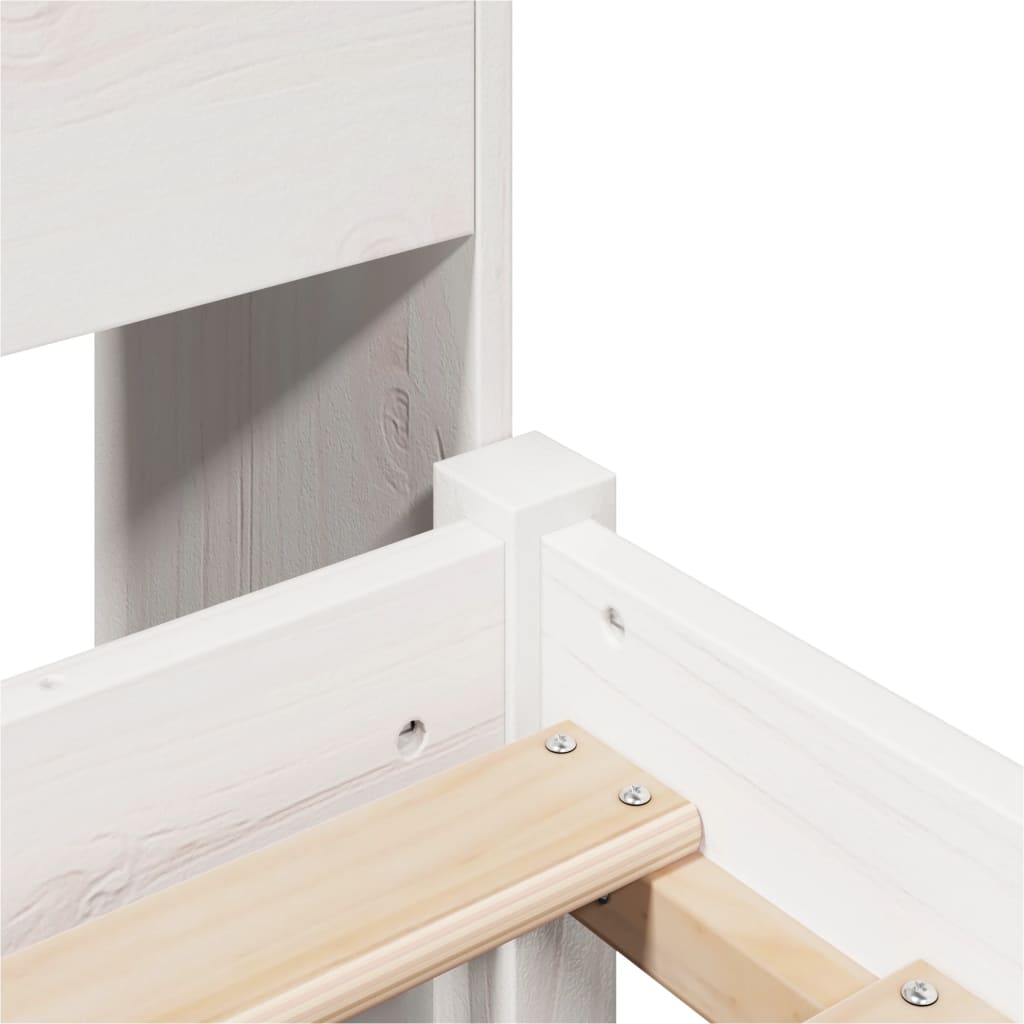 vidaXL Κρεβάτι Βιβλιοθήκη Χωρίς Στρώμα 90x200 εκ Μασίφ Ξύλο Πεύκου