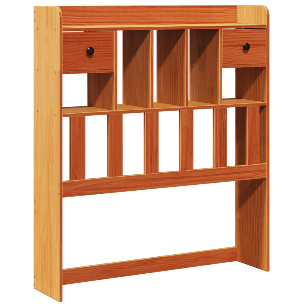 vidaXL Κρεβάτι Βιβλιοθήκη Χωρίς Στρώμα 75x190 εκ Μασίφ Ξύλο Πεύκου