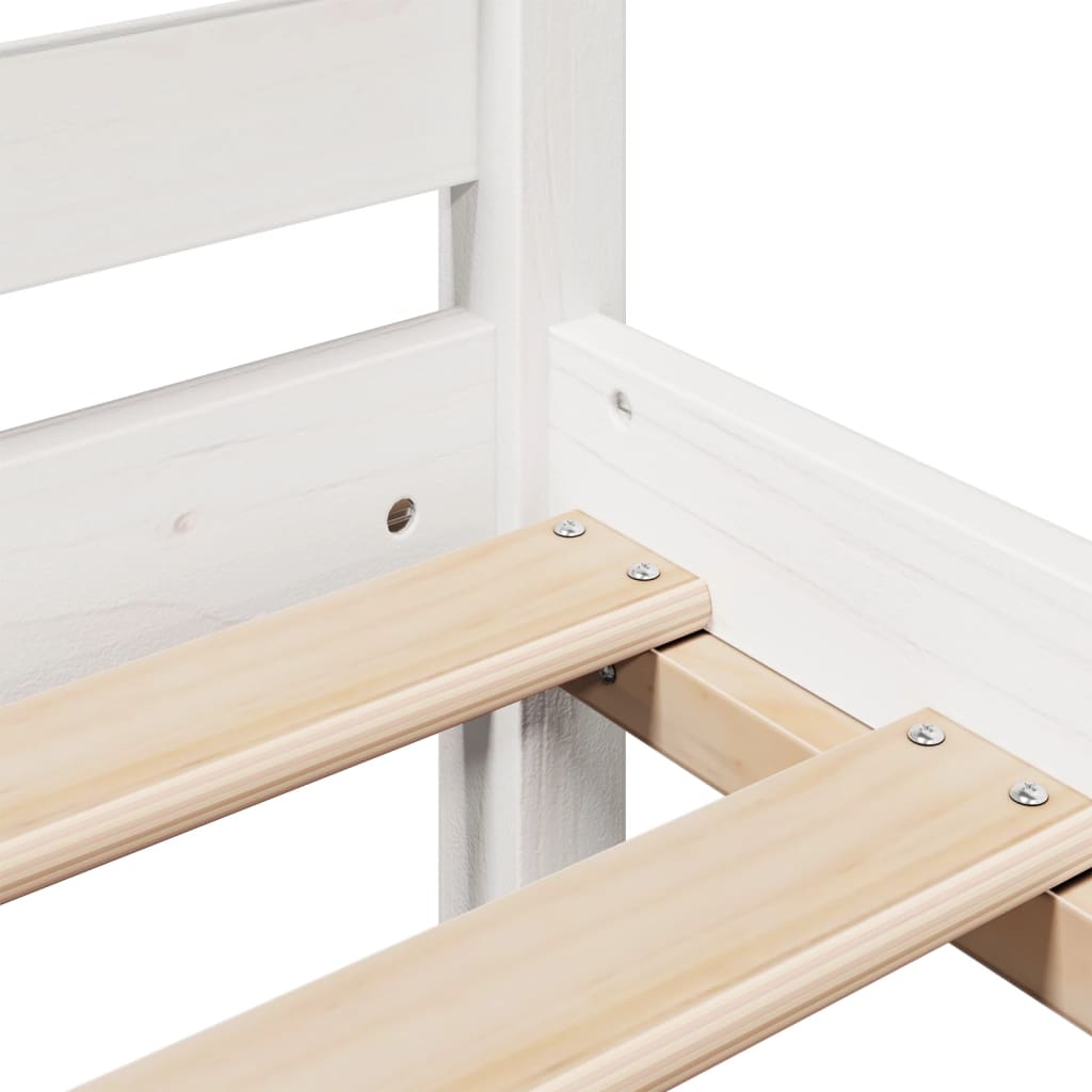 vidaXL Κρεβάτι Βιβλιοθήκη Χωρίς Στρώμα 150x200 εκ Μασίφ Ξύλο Πεύκου