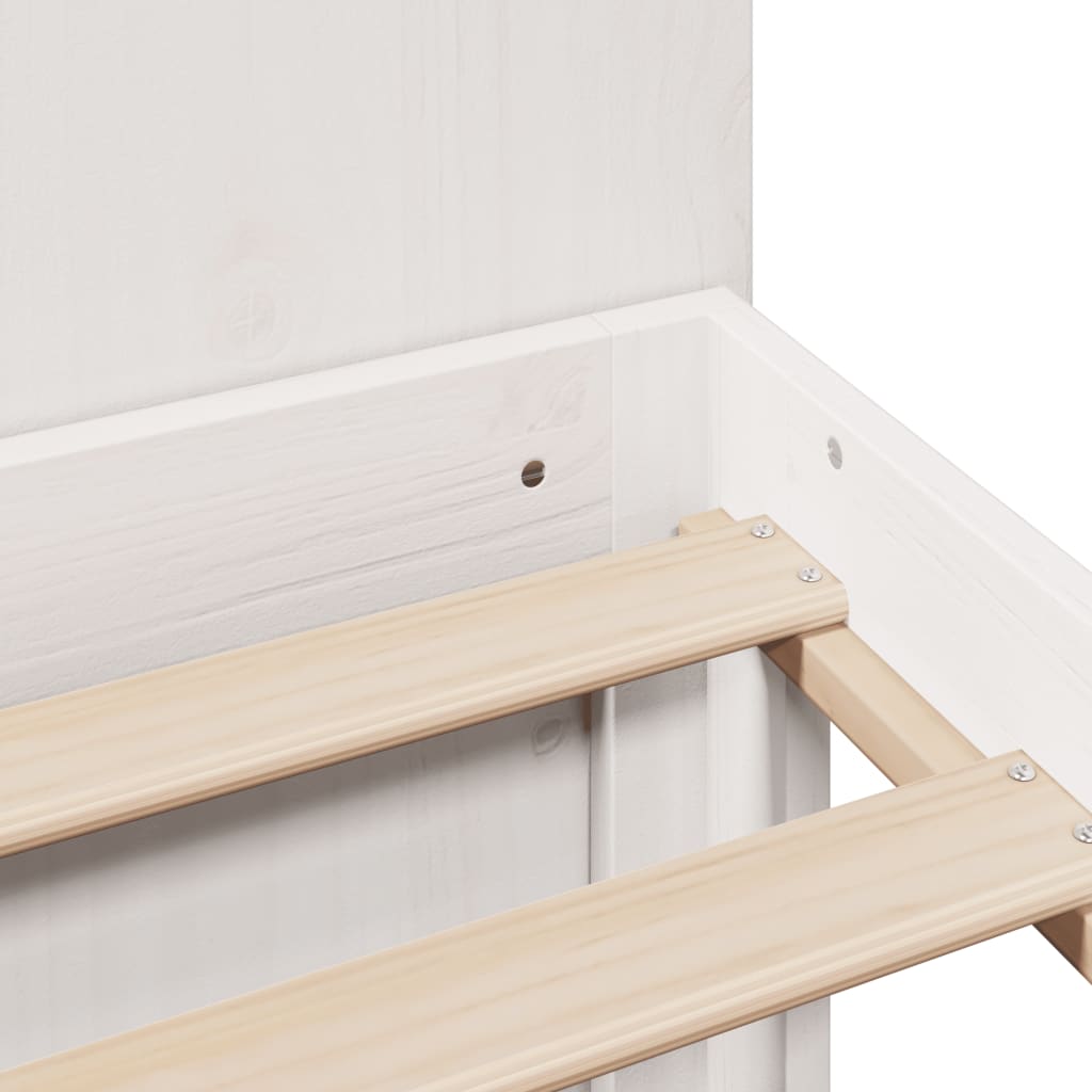 vidaXL Κρεβάτι Βιβλιοθήκη Χωρίς Στρώμα 120x200 εκ Μασίφ Ξύλο Πεύκο