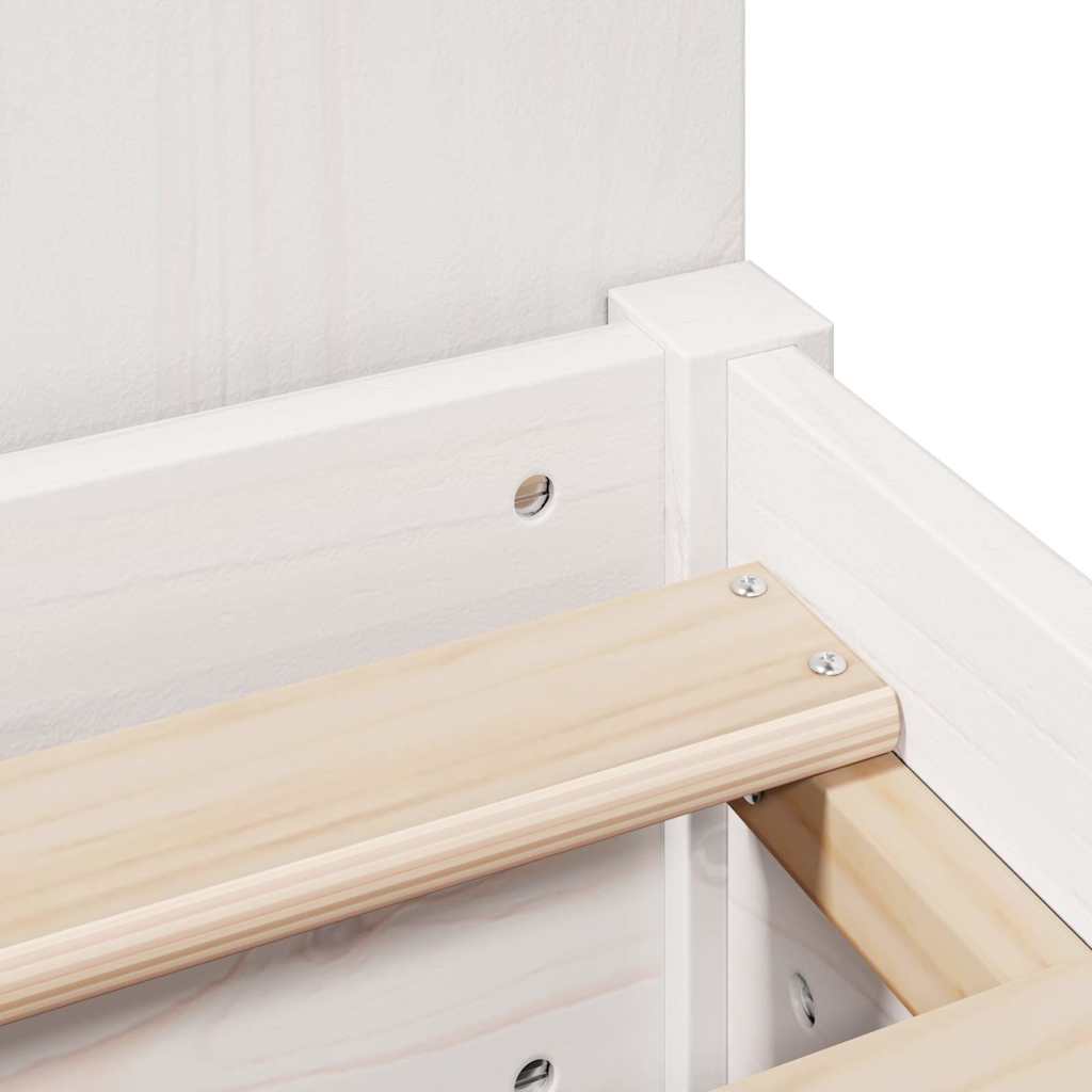 vidaXL Κρεβάτι Βιβλιοθήκη Χωρίς Στρώμα 150x200 εκ Μασίφ Ξύλο Πεύκου