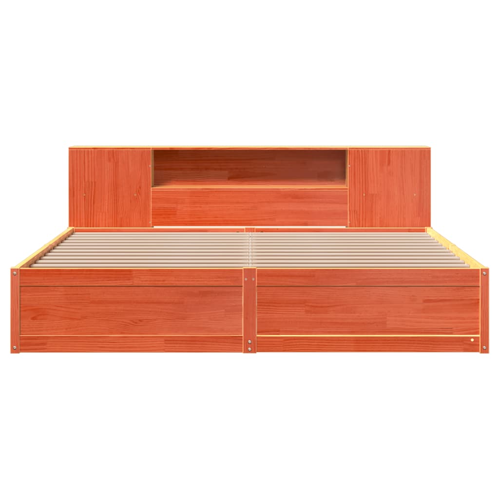 vidaXL Σκελετός Κρεβ. Χωρίς Στρώμα Καφέ Κεριού 180x200 εκ Μασίφ Πεύκο