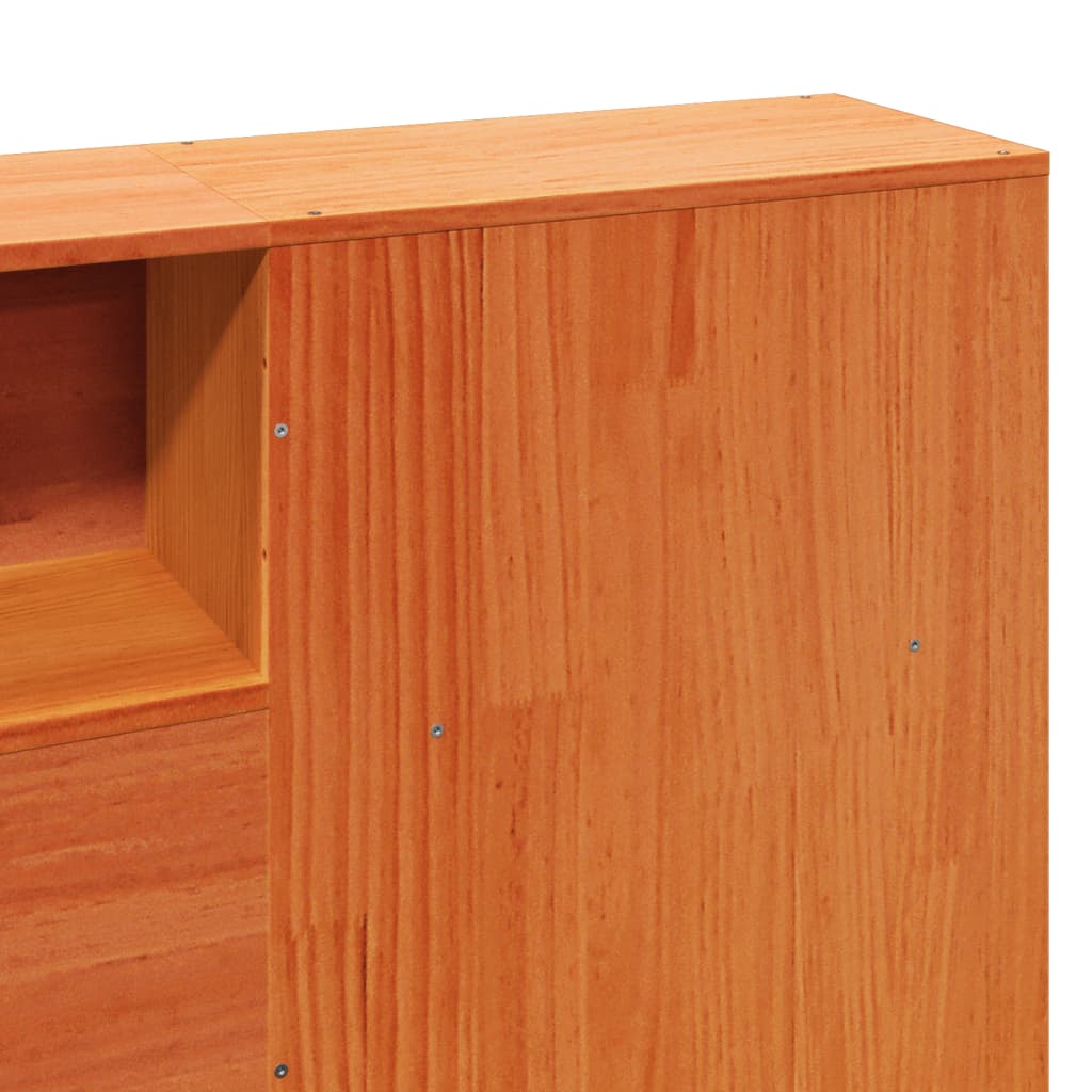 vidaXL Σκελετός Κρεβ. Χωρίς Στρώμα Καφέ Κεριού 180x200 εκ Μασίφ Πεύκο