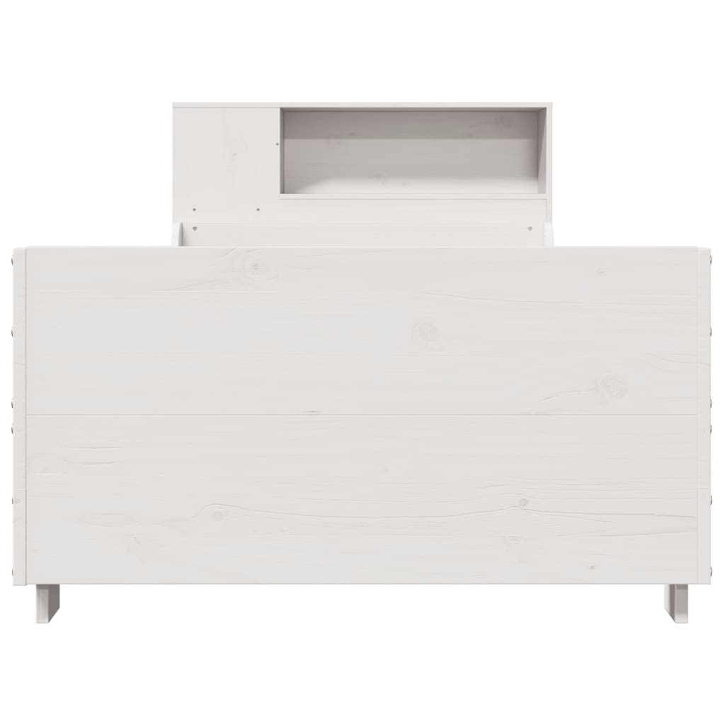 vidaXL Σκελετός Κρεβ. Χωρίς Στρώμα Λευκό 75x190 εκ Μασίφ Πεύκο