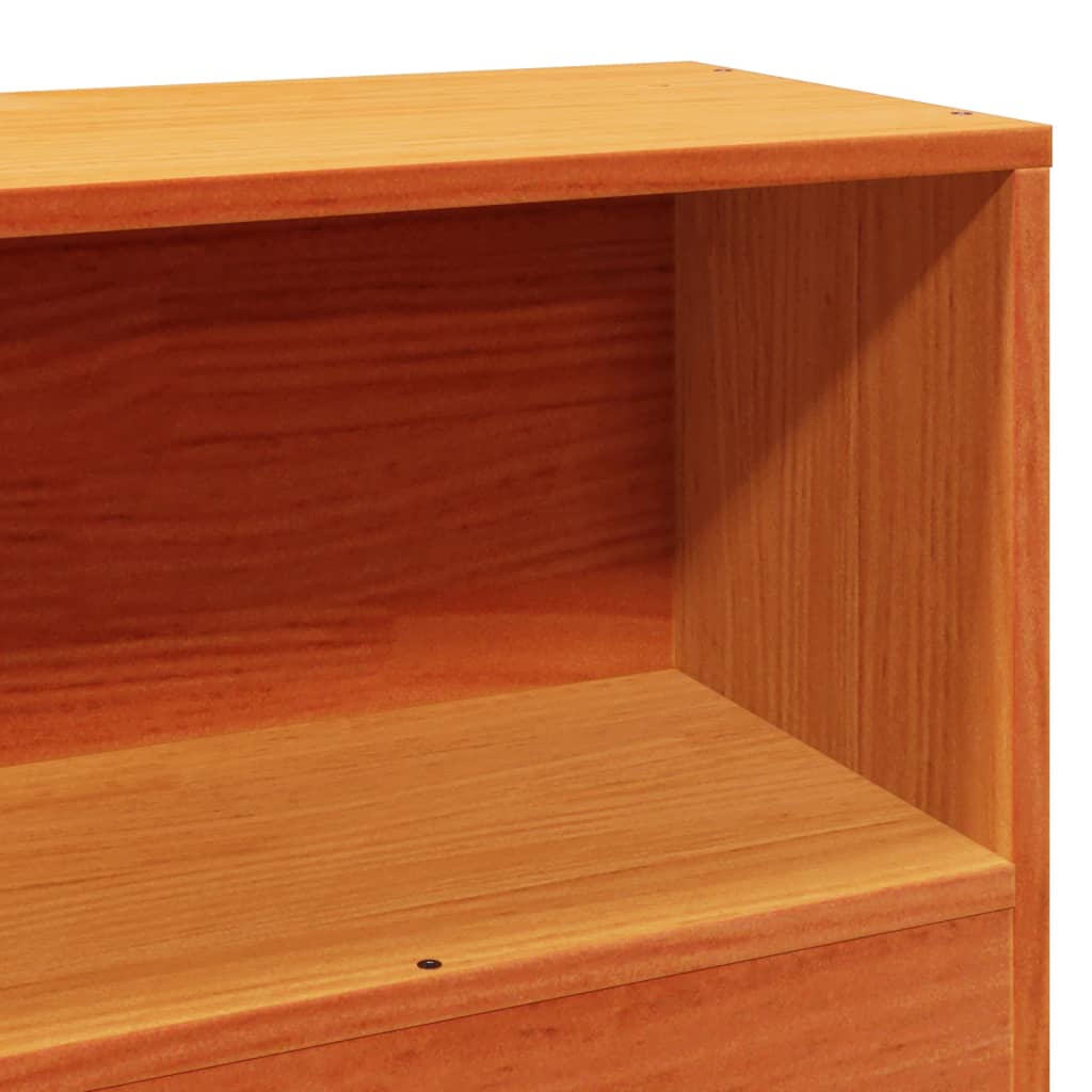 vidaXL Σκελετός Κρεβ. Χωρίς Στρώμα Καφέ Κεριού 75x190 εκ Μασίφ Πεύκο