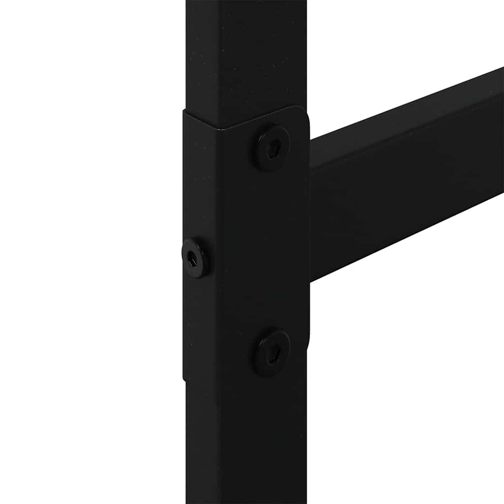 vidaXL Ράφι για καυσόξυλα Μαύρο 100x30x209 cm Χάλυβας