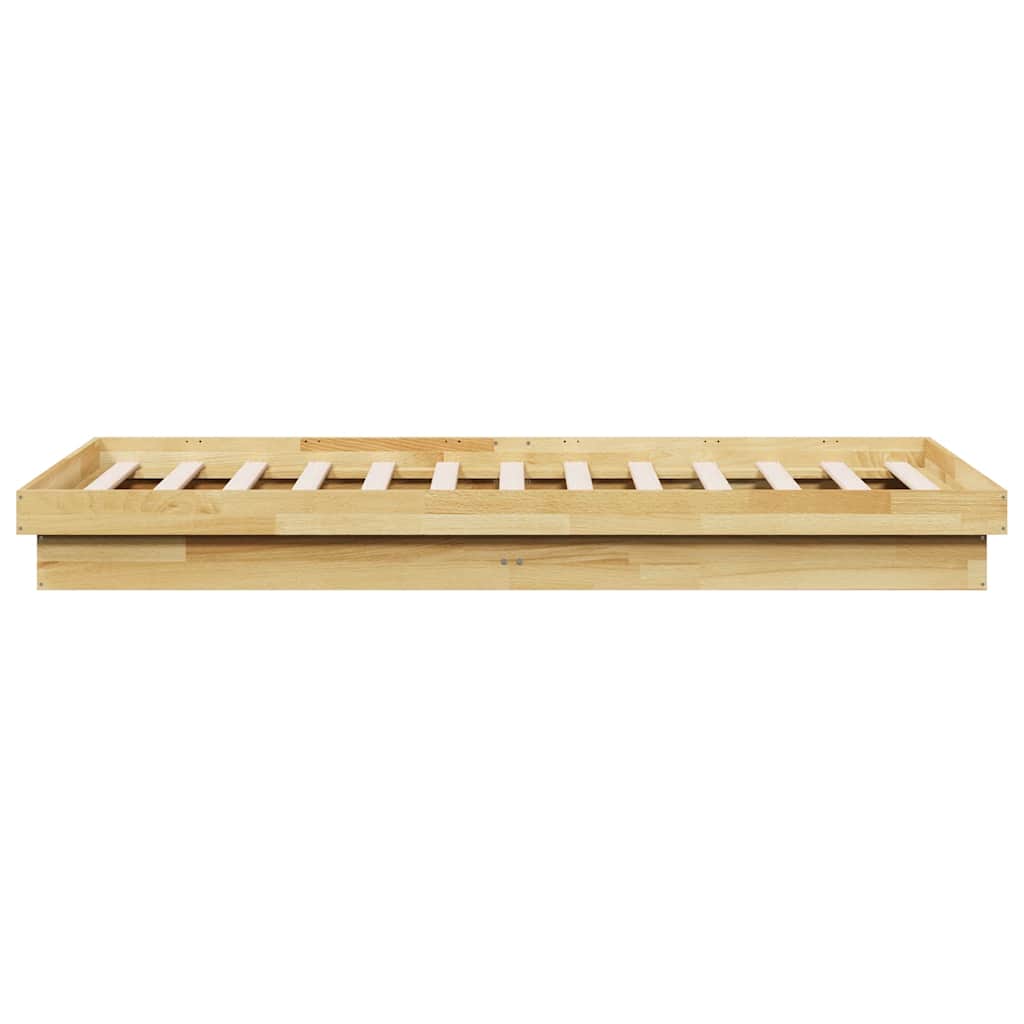 vidaXL Πλαίσιο κρεβατιού χωρίς στρώμα 100x200 cm μασίφ ξύλο δρυός